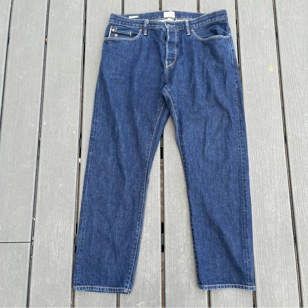 Todd Snyder NY Selvedge Denim Jeans 34x29 Indigo 12.5oz Cotton Button Fly